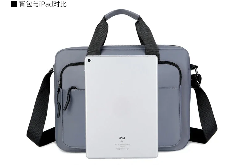 New Men's Large-capacity Horizontal Shoulder Bag Messenger Bag Briefcase Multifunctional Simple A4 Book Handbag Business Bag 가방
