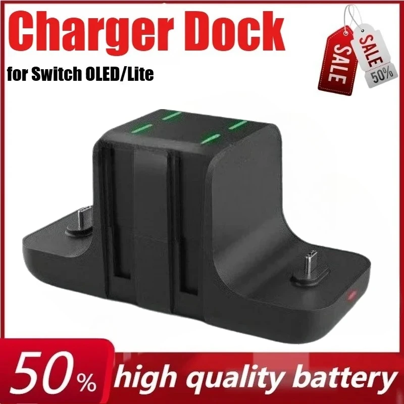 

6in1 Controller Charger Dock for Switch Pro Controller Joy Con Fast Charging Dock Station for Switch OLED/Lite