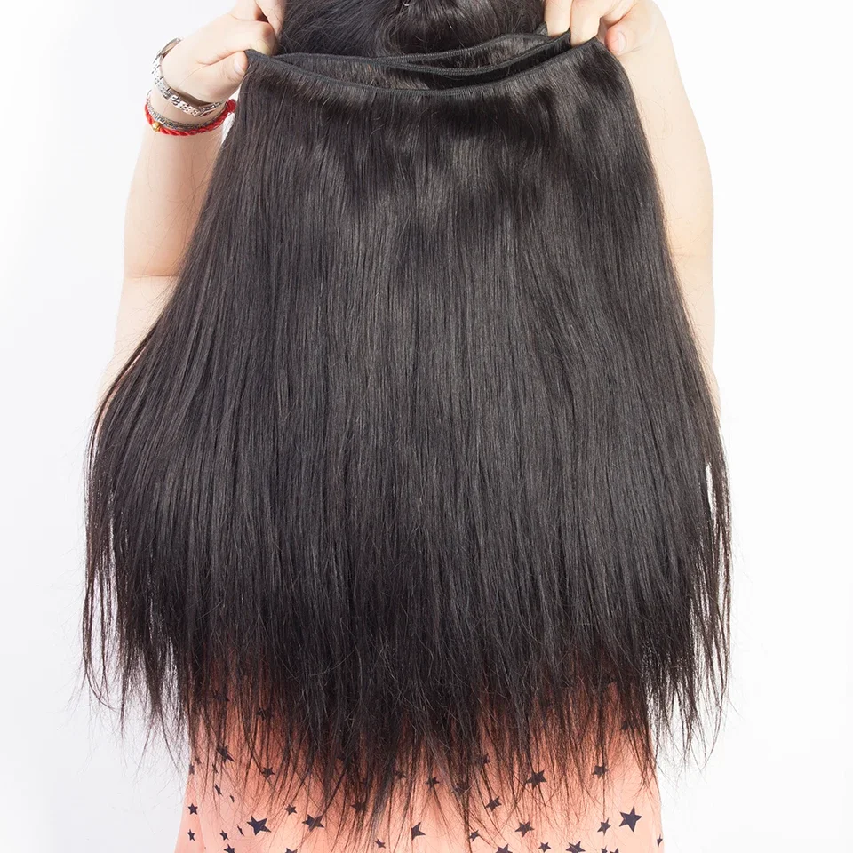 Silkwave 30 pouces os droit cheveux humains armure paquets traiter Extensions de cheveux humains naturels brésilien 1/3/4 pièces Extension humaine