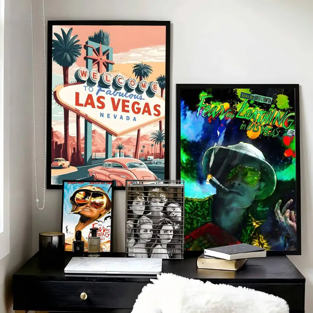 Fear and Loathing In Las Vegas Movie  Posters High Quality Self-adhesive Wall Art Decorations Color Prints Sticky