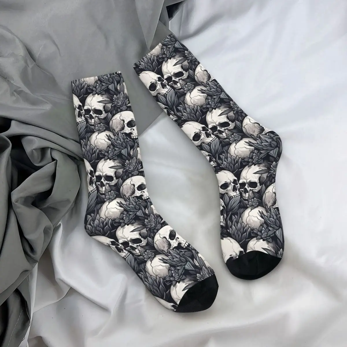 Skarpety męskie Samsung Galaxy Retro Harajuku Skulls Street Style Nowość Casual Crew Sock