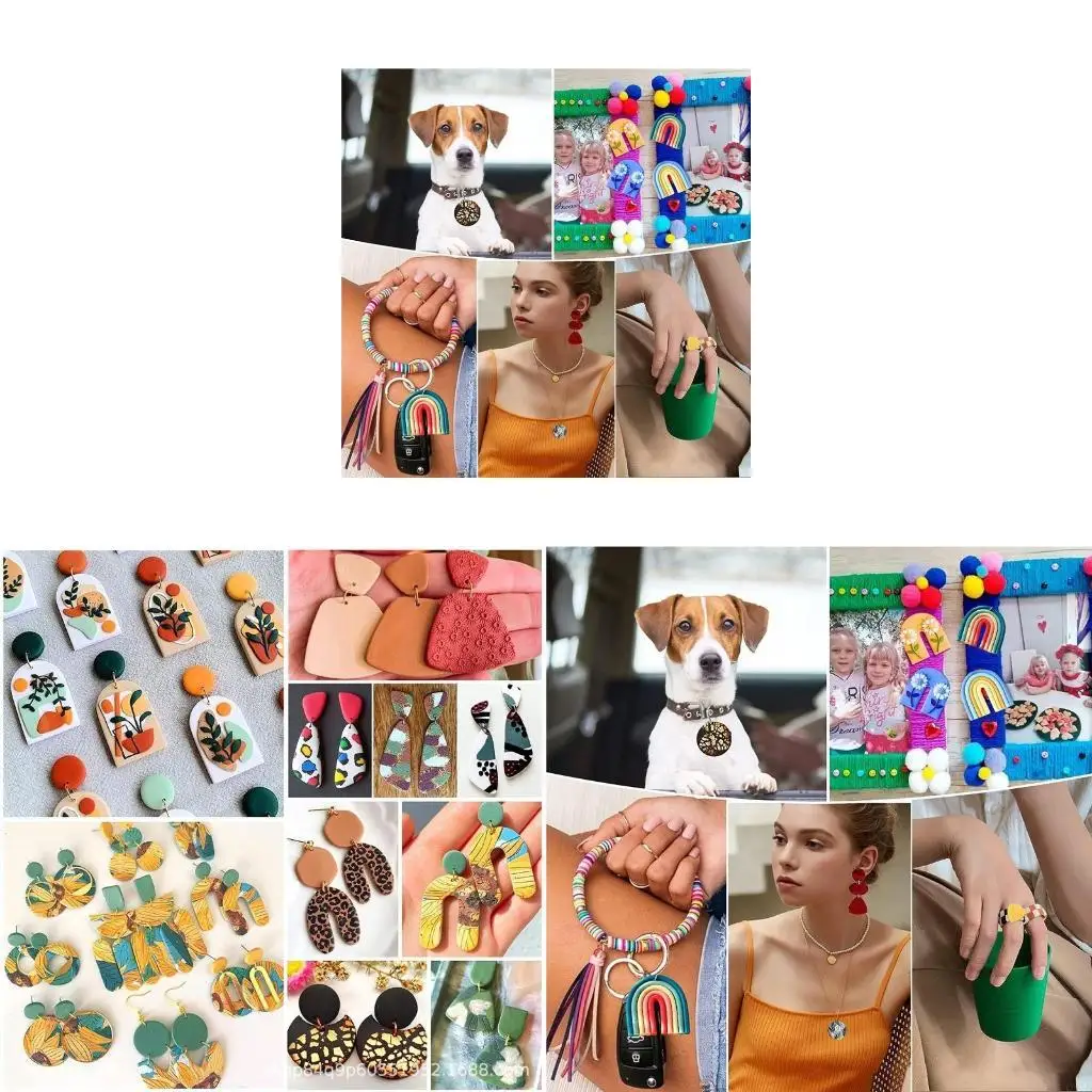 

118 шт. синие пластиковые фрезы для изготовления серег, прозрачная герметичная сумка для рукоделия, рукоделие