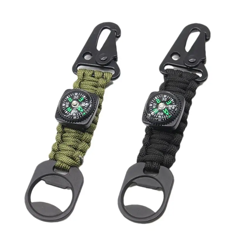 Braided Lanyard Ring Hook Clip Quick Release High Strength Backpack Keychain Paracord Keychain Wear-Resistant Paracord Lanyard