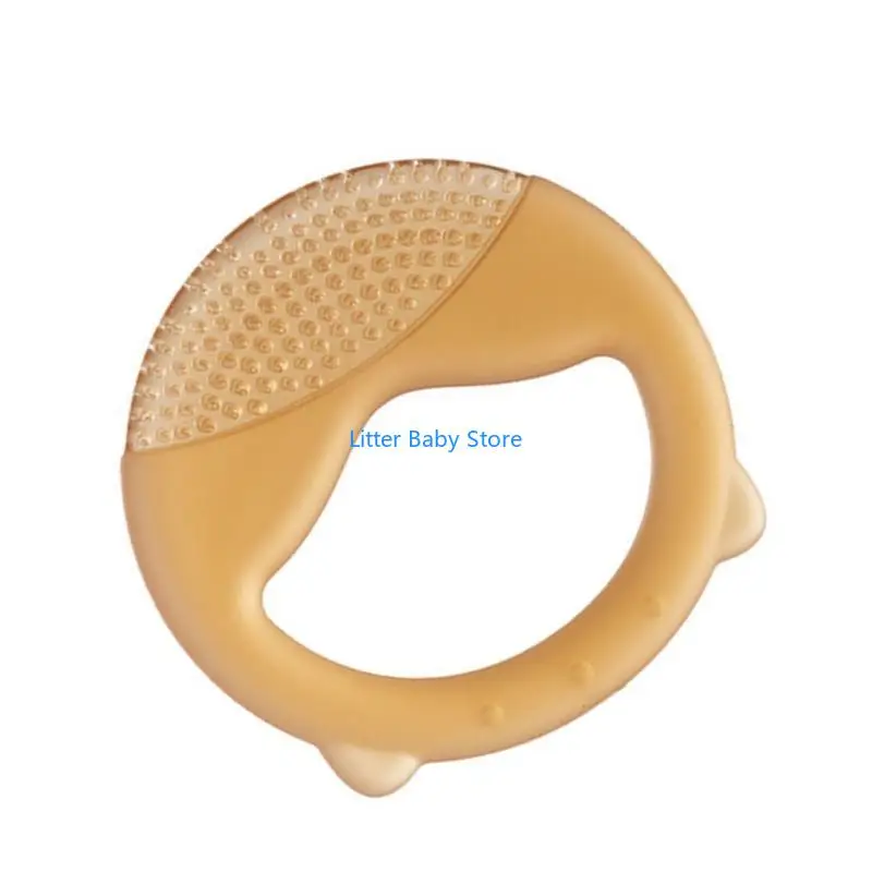 

N80C Baby Teething Toy Safe & Easy to Clean Newborns Teether Animal Teething Toy Teething Solution for Boy Girls Gift