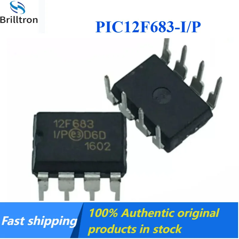 10-30PCS New PIC12F683-I/P DIP8 PIC12F683 8-bit Microcontroller Chip Brand New Original Stock Available, Fast Shipping.