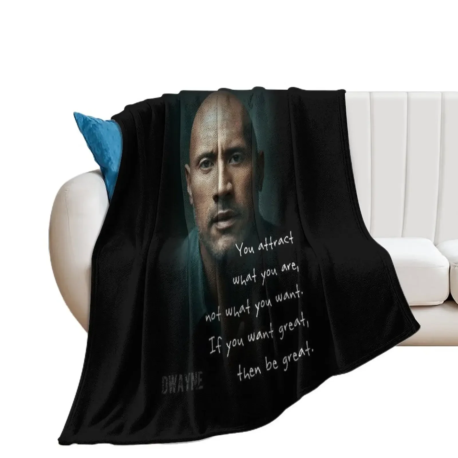 

dwayne johnson Throw Blanket Flannel Fabric cosplay anime Blankets