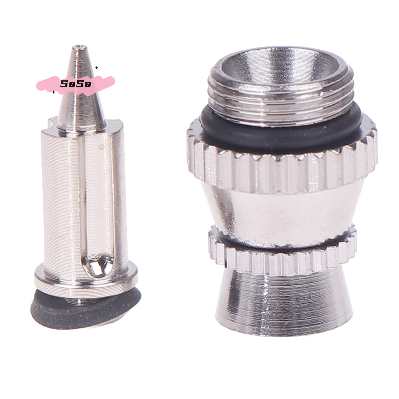 Metal Spray Gun Nozzle Replacement Kit 0.3mm Tip with Covers Uncharged Accessories Set for DIY Craft And Painting
