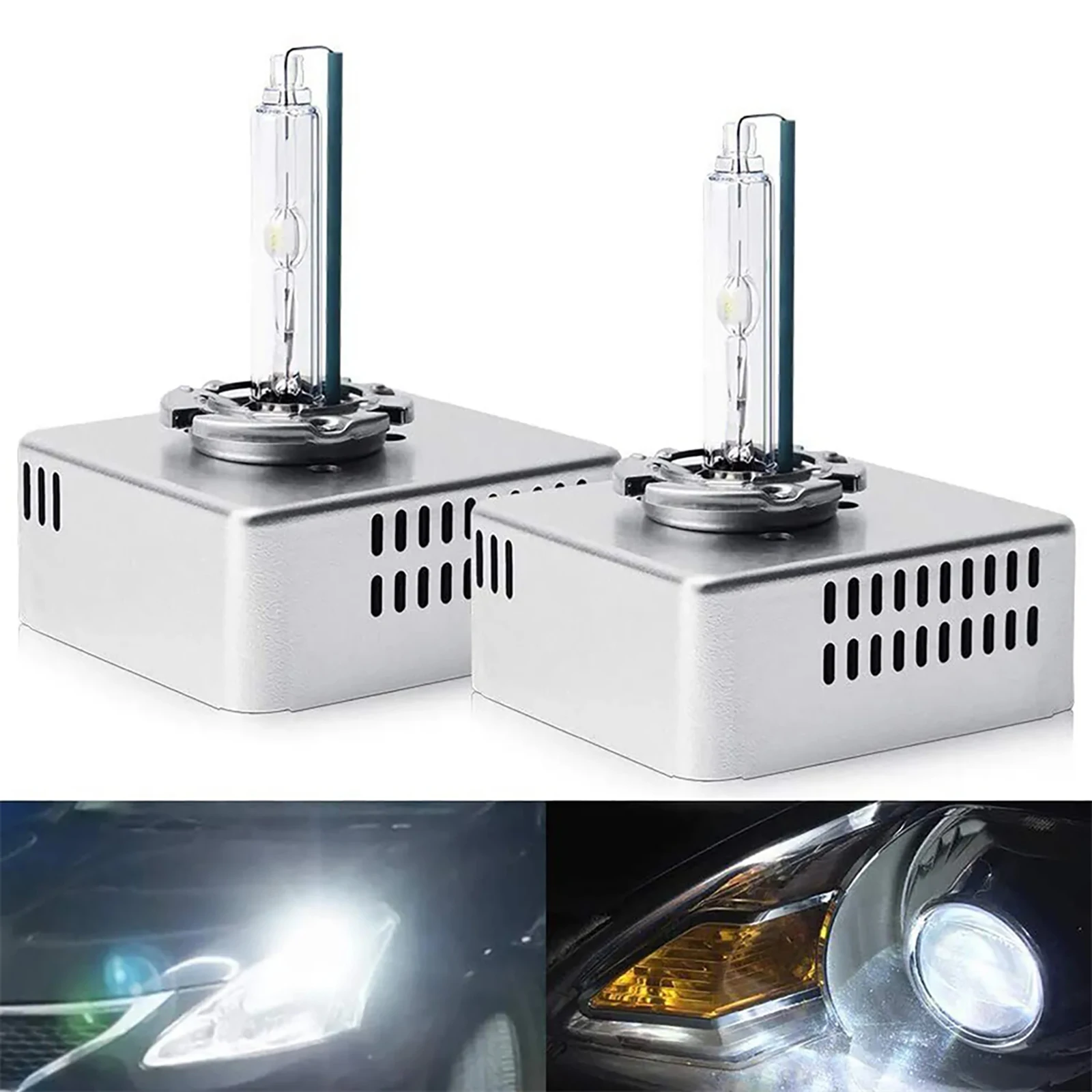 

25W 2pc D5S Xenon HID Headlight Bulb with Integrated Ballast CANBUS Replacement for Silverado Audi Mercedes-Benz BMW