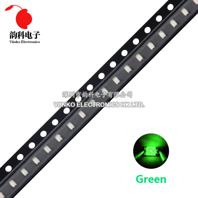 LED SMD 100 blanco, rojo, azul, amarillo, verde, naranja, Blanco cálido, rosa, púrpura, diodo emisor de luz RGB, 0805 Uds.