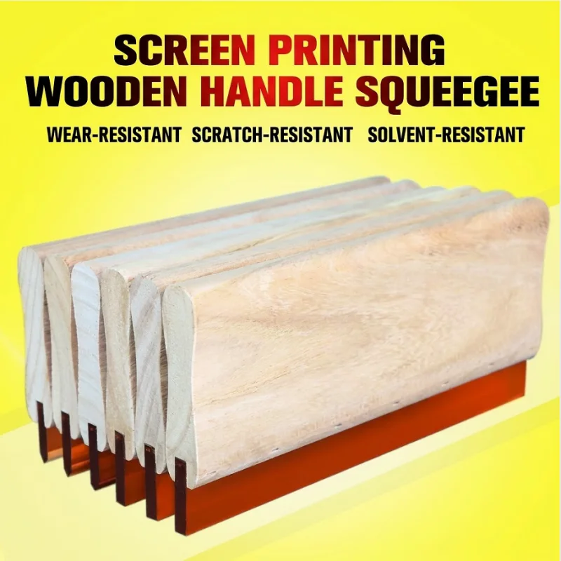35x5mm Multi-size Flat/Sharp Head Wear-proof Silk Screen Printing Squeegees Blade Ink Scaper Scratch Board Tools 20/25/30CM