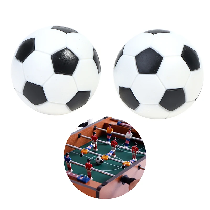 2 buah Foosball Resin permainan dalam ruangan bola sepak bola Fussball 36mm game