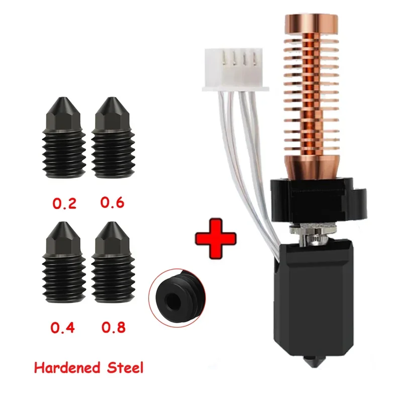 Upgrade Nozzle 0.2 0.4 0.6 0.8mm Original for Flashforge Adventurer 5M / 5M Pro AD5M Harden Steel Brass Nozzle 3D Printer Parts