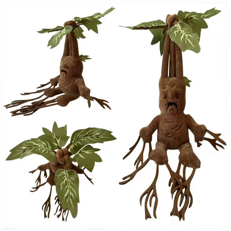 Brinquedo de Pelúcia Mandrake de 35cm, Boneco de Anime Macio e Fofo para Crianças, Presente de Aniversário e Natal, Decoração para Casa, Presente para Fãs e Colecionadores