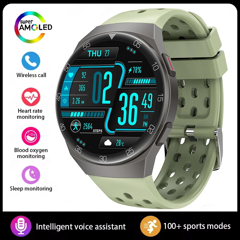 

Новые умные часы 2026 года для мужчин и женщин: AMOLED-экран 1,39 дюйма, мониторинг сердечного ритма и уровня кислорода в крови, GPS-трекинг движения