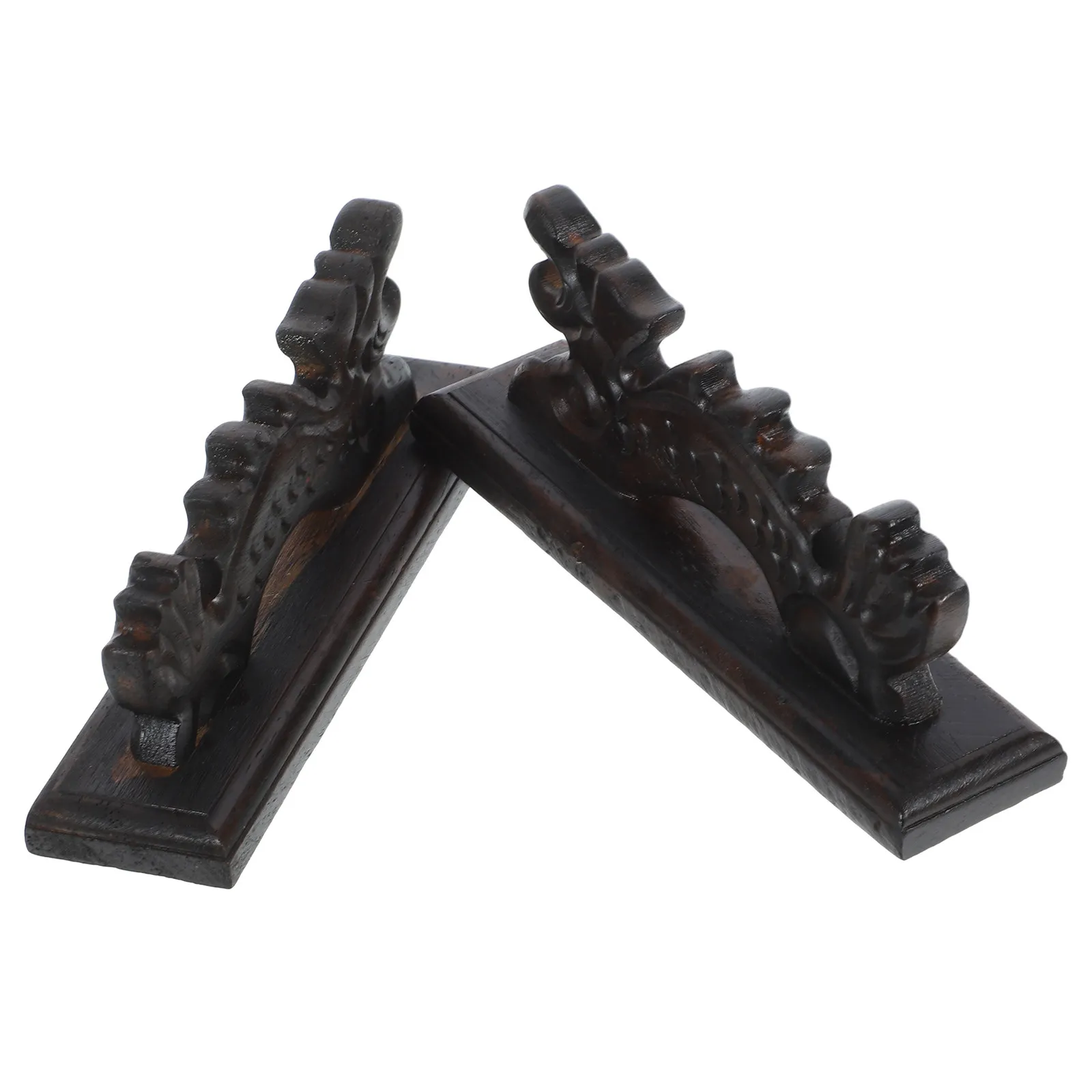 

Набор из 2-х премиальных деревянных подставок для кистей с креативным дизайном дракона, держатель для каллиграфических инструментов, подставка для хранения чернильных кистей для дома и школы