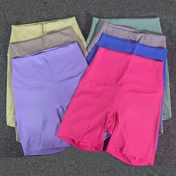 Women's Sports Yoga Shorts High Waist Pocket Fitness Running Quick Drying Breathable Women's Yoga Sports Underpants