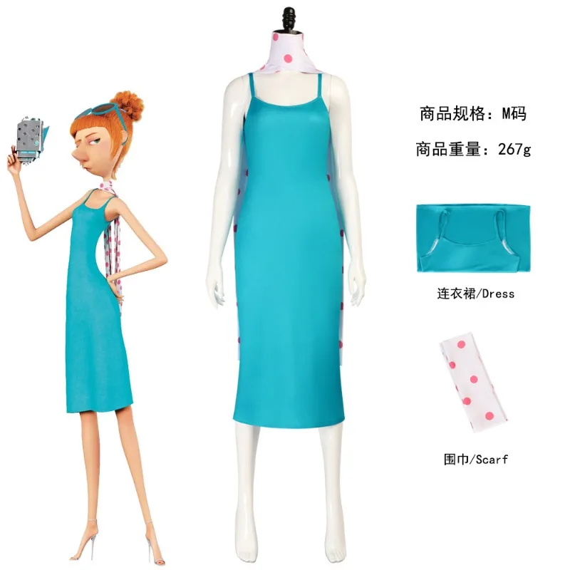 

Костюм для косплея Люси Уайлд из аниме-фильма, синее платье, костюм Люси для Хэллоуина и карнавала, для женщин и девушек