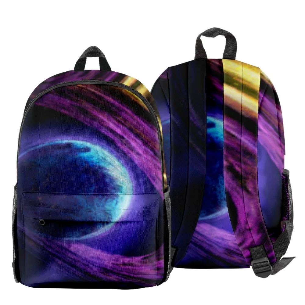 Hip Hop Popular Planet Starry sky pupil Bookbag Notebook Backpacks 3D Print Oxford Waterproof Boys/Girls Travel Backpacks