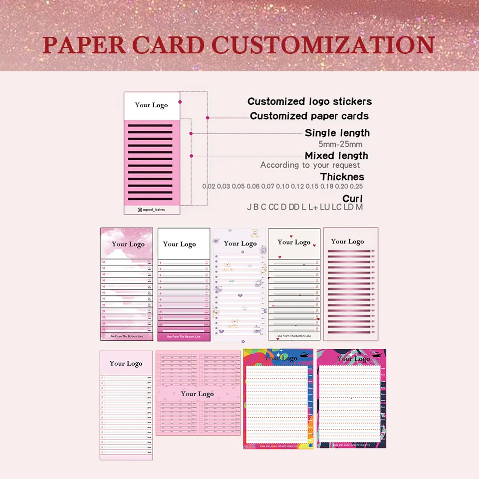 NEW Customize Eyelashes With Private Logo Personal Logo Package ODM OEM Factory Price for Eyelashes Eyelash