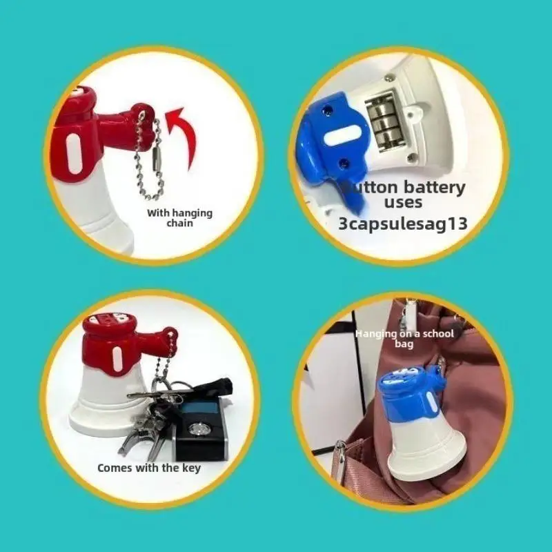 Mini Recorder Megaphone Function Portable Loudspeaker Toy Keychain Funny Novelty Gift for Parties Events Decompression ﻿