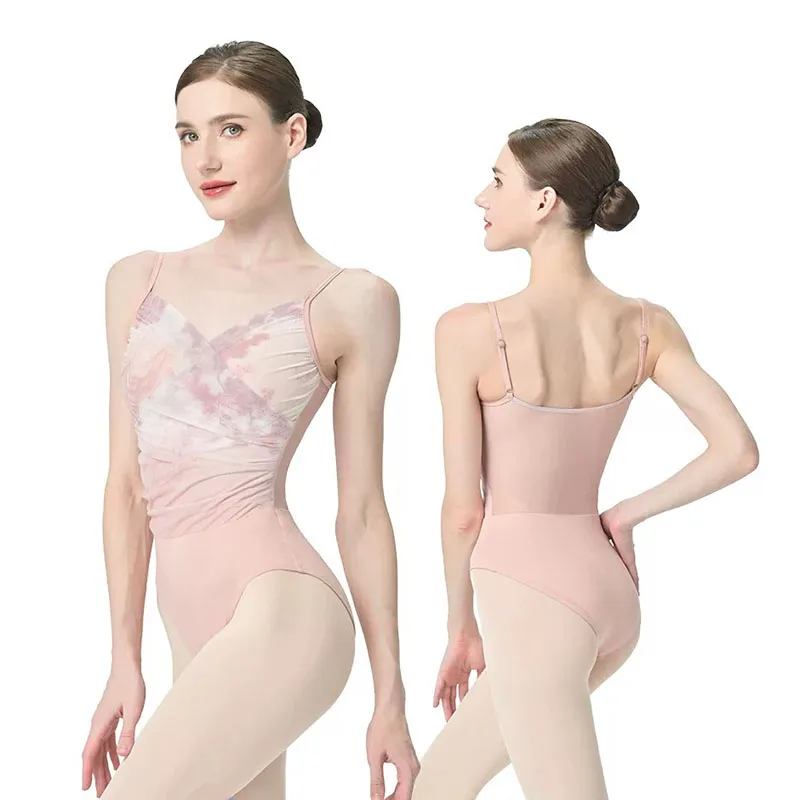 new-chinese-style-elegant-lyrical-ballet-gymnastics-leotard-women-dance-leotard-pleated-v-neck-bodysuit-dancewear-clothing-adult