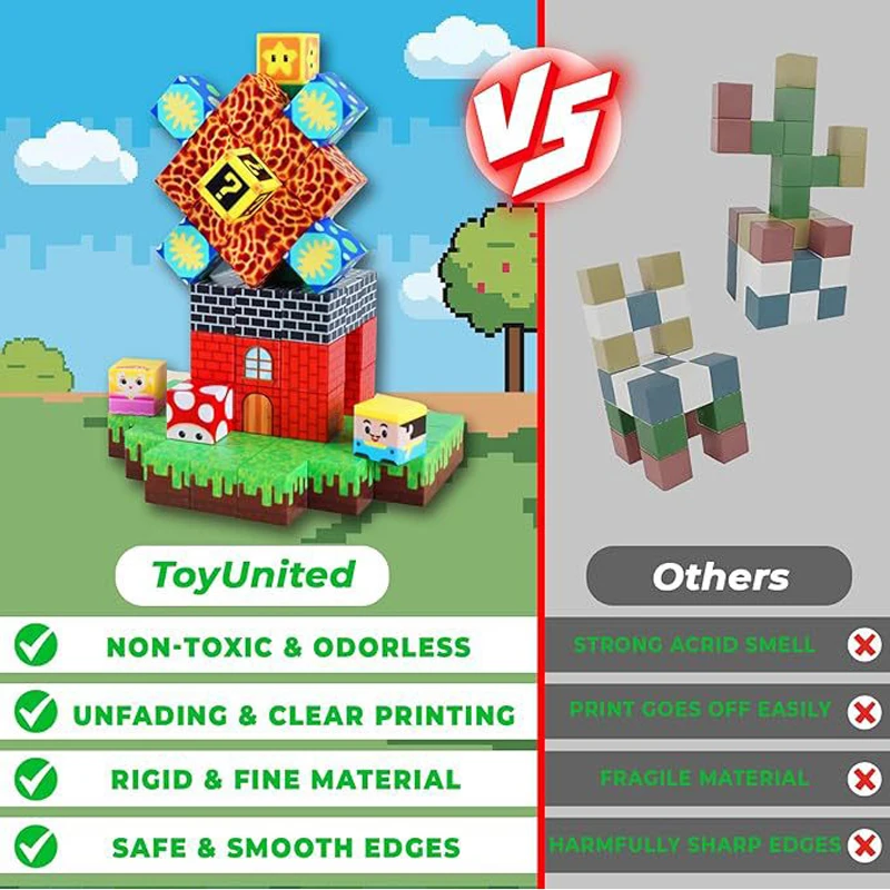 New Magnetic Building Blocks Toy Build Magic Cave World With Magnet Construction Set Educational Gift for Kids Christmas Gift