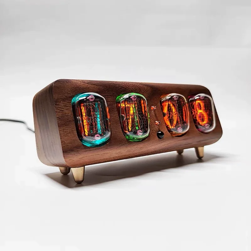 IN12 Glow Digital Tube Clock Simple Bluetooth Control Glow Desk  Alarm Clock True Glow Tube Clock