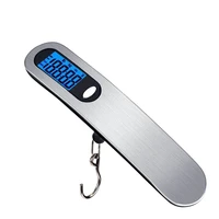 Portable Scale Digital LCD Display 110lb/50kg Electronic Luggage Hanging Suitcase Travel Weighs Baggage Fishing Scale with Hook 2