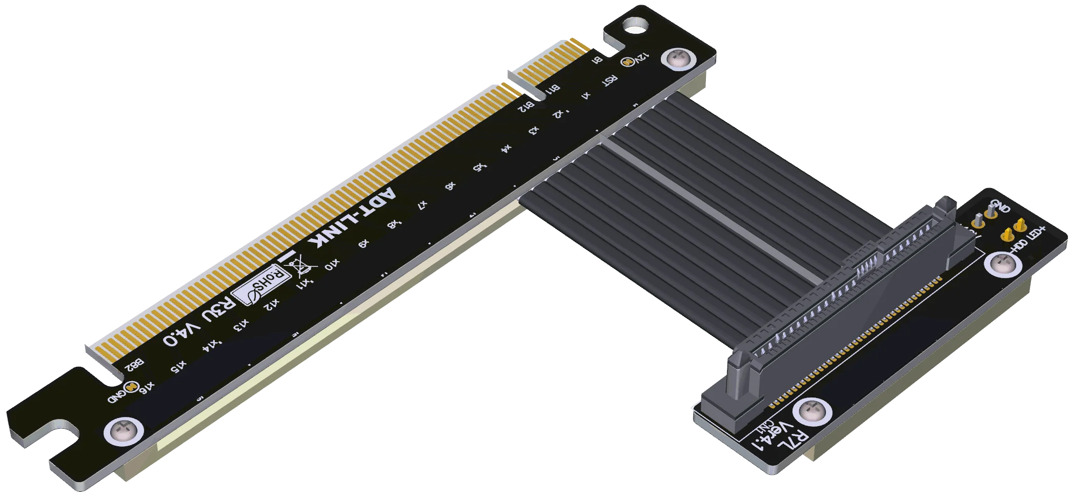 U.2 Interface U2 to PCI-E 4.0 X16 SFF-8639 NVMEpcie extended data adapter