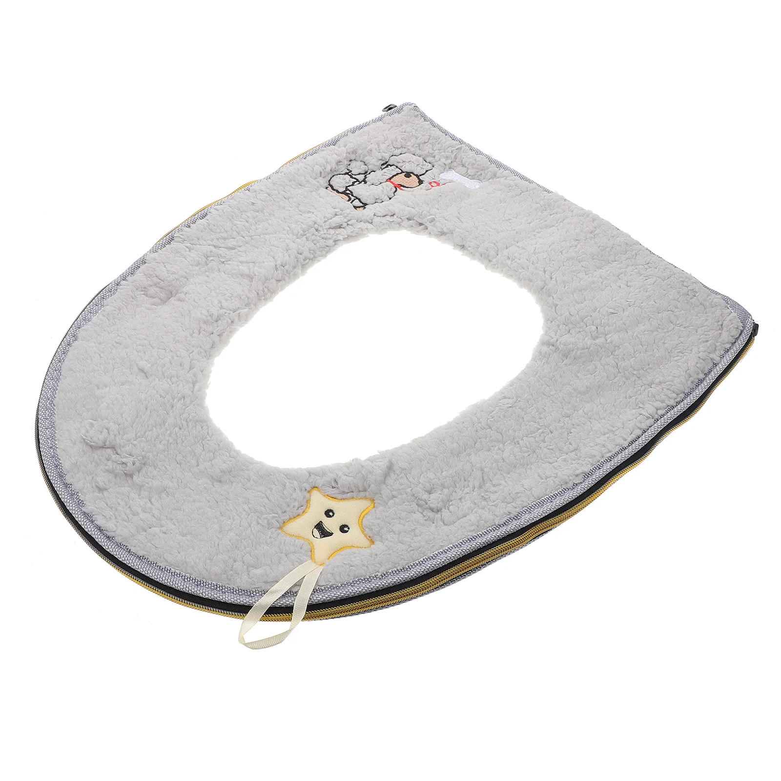 

Warm Toilet Seat Pad Thickened Cushion Ring Washable Reusable Sherpa Mat Long Serving Dirty Resistance Skin Friendly Comfortable