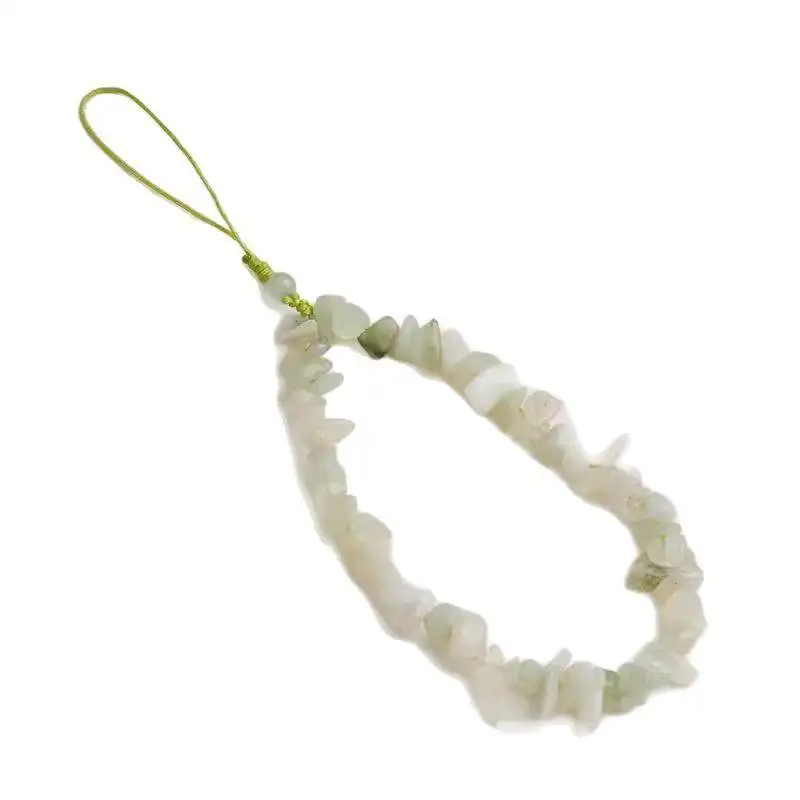 2026 New Style Zen Dopamine Phone Chain Natural Crystal Fresh Anti Lost Wrist Strap Festival Gift