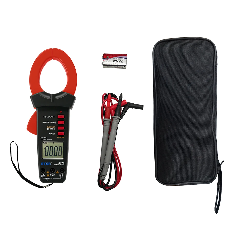 ETCR6470 High Safety 2V - 2000V Dc Voltage Clamp Meter Digital Multimeter