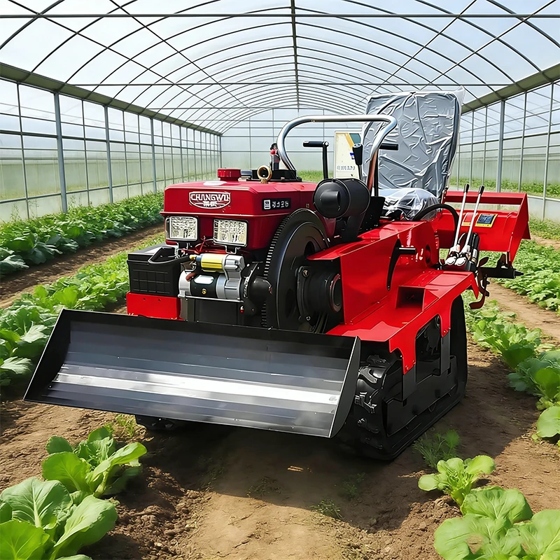Small household multi-functional farmland cultivator, tractor-type farmland rotary tiller