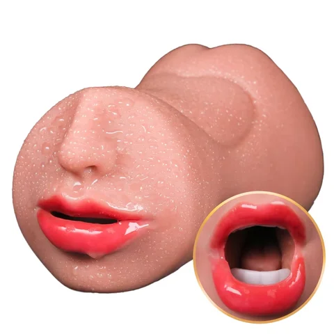 3 IN 1 Artificial Vagina for Men Masturbator Cup Deep Throat Real Oral Male Masturbation Blowjob Anal Clit Silicone Sex Toys 18+