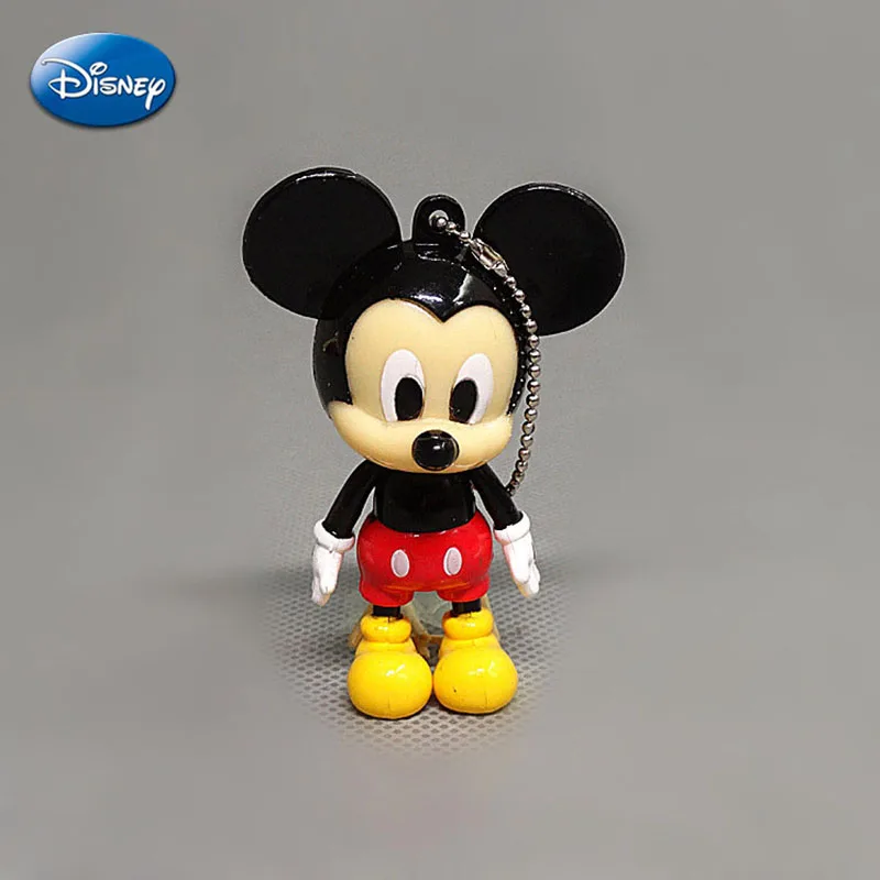 Disney-llavero de Mickey, Minnie, Kawai, figura de acción, dijes de puntada, bolsa, llavero de coche, colgante, decoraciones DIY para fiestas