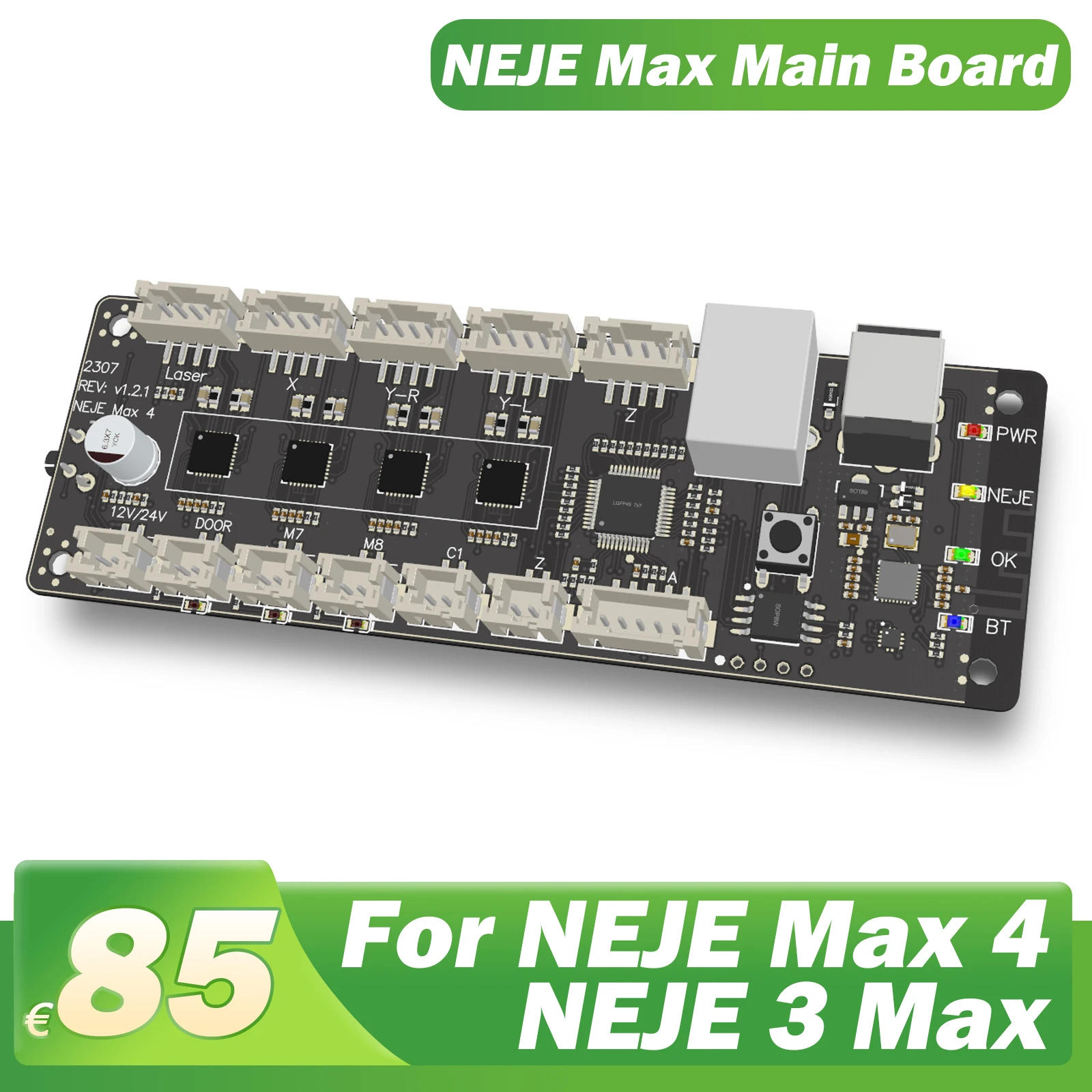 NEJE 3 Max Mainboard for 3 Max Laser Engraver Desktop CNC Laser Cutting Engraving Cutter Printer DIY Logo Marking Tool