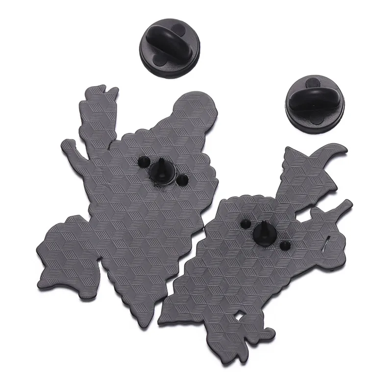 2pc/set Halloween Horror Enamel Brooch Scare Pins Clothes Backpacks Hats Lapel Badges Fashion Jewelry Accessories Festival Gifts