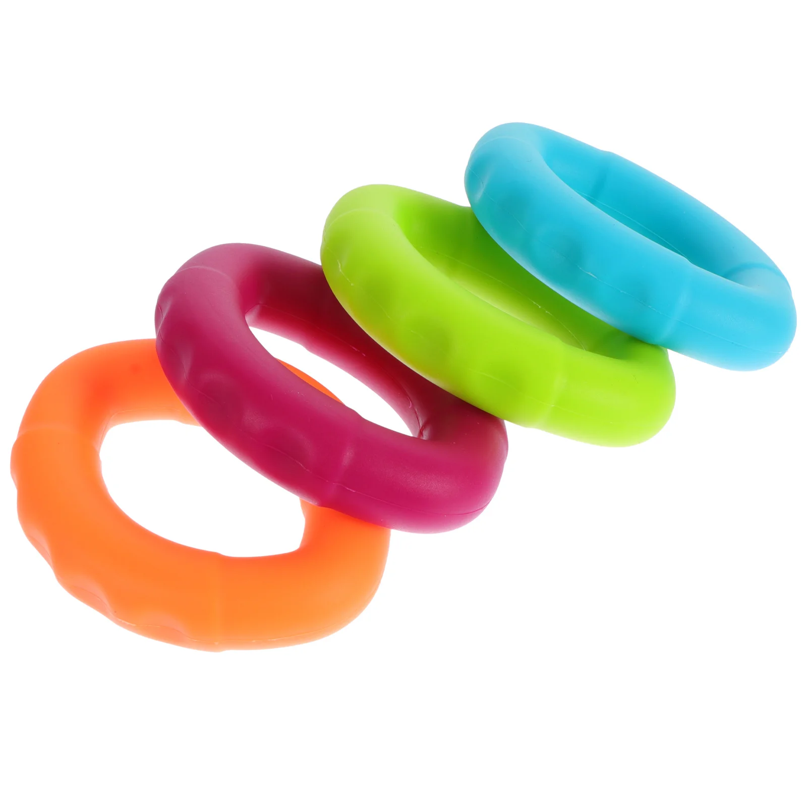 4 قطعة حلقة قبضة سيليكون مرن قوي لتدريب قوة اليد المضادة للانزلاق تدليك المنزل السفر اللياقة البدنية التمارين #2