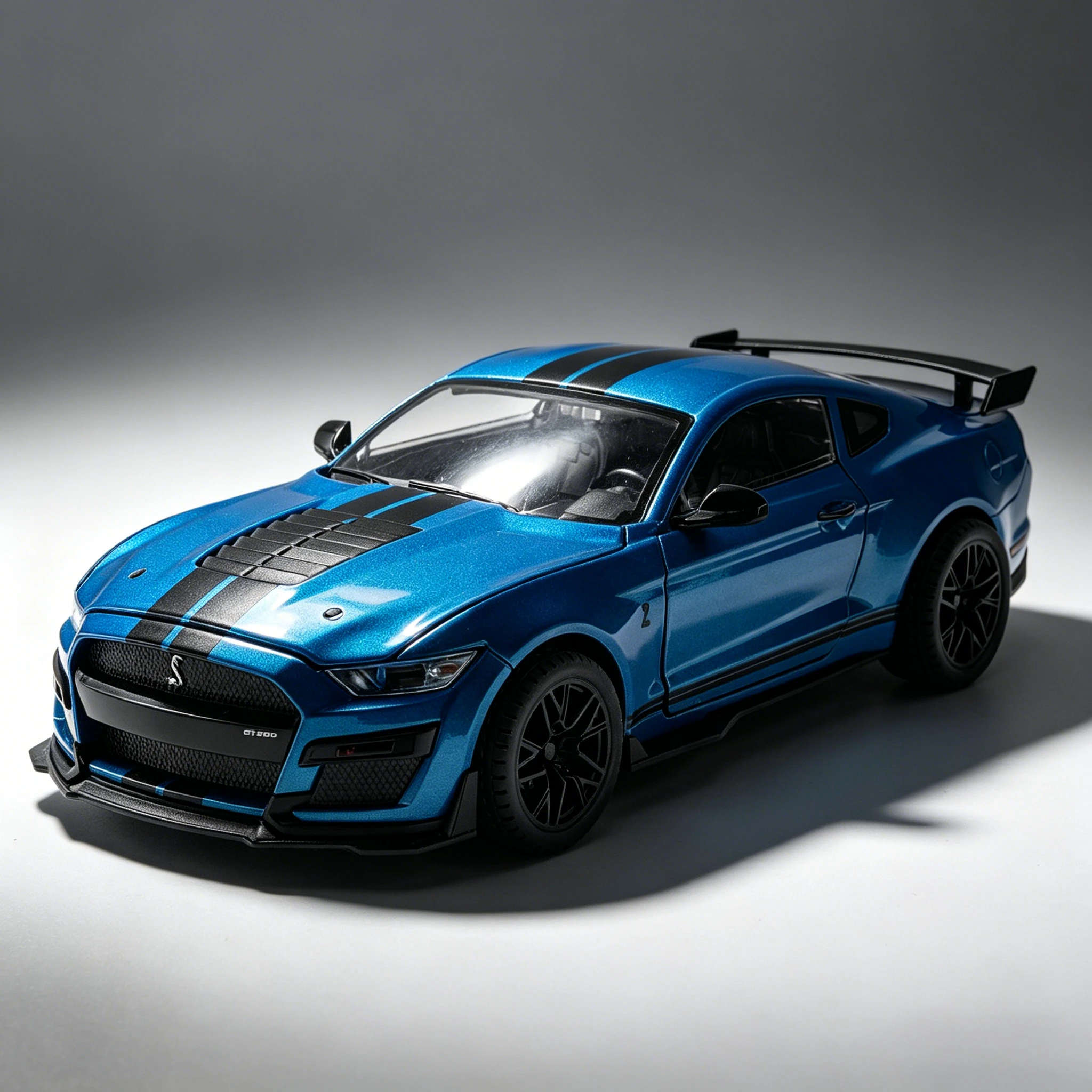 

Large 1:18 Mustang GT500 Miniatures Alloy Diecast Metal Vehicle Model Desk Desktop Collection Decorative Hobby Ornaments