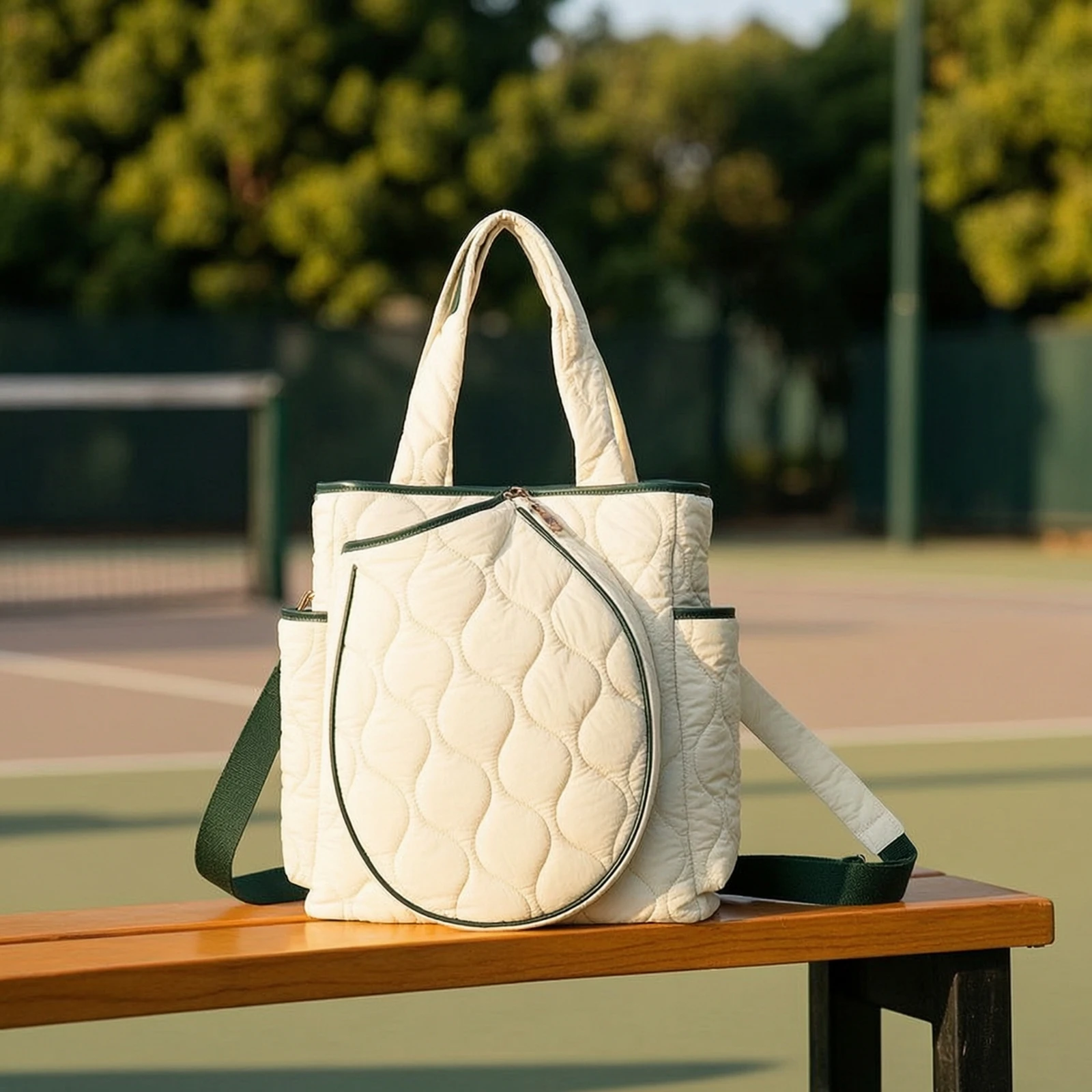 Shoulder Bag Structured - Raket Saklama Çantası Kapitone Raket Çantası