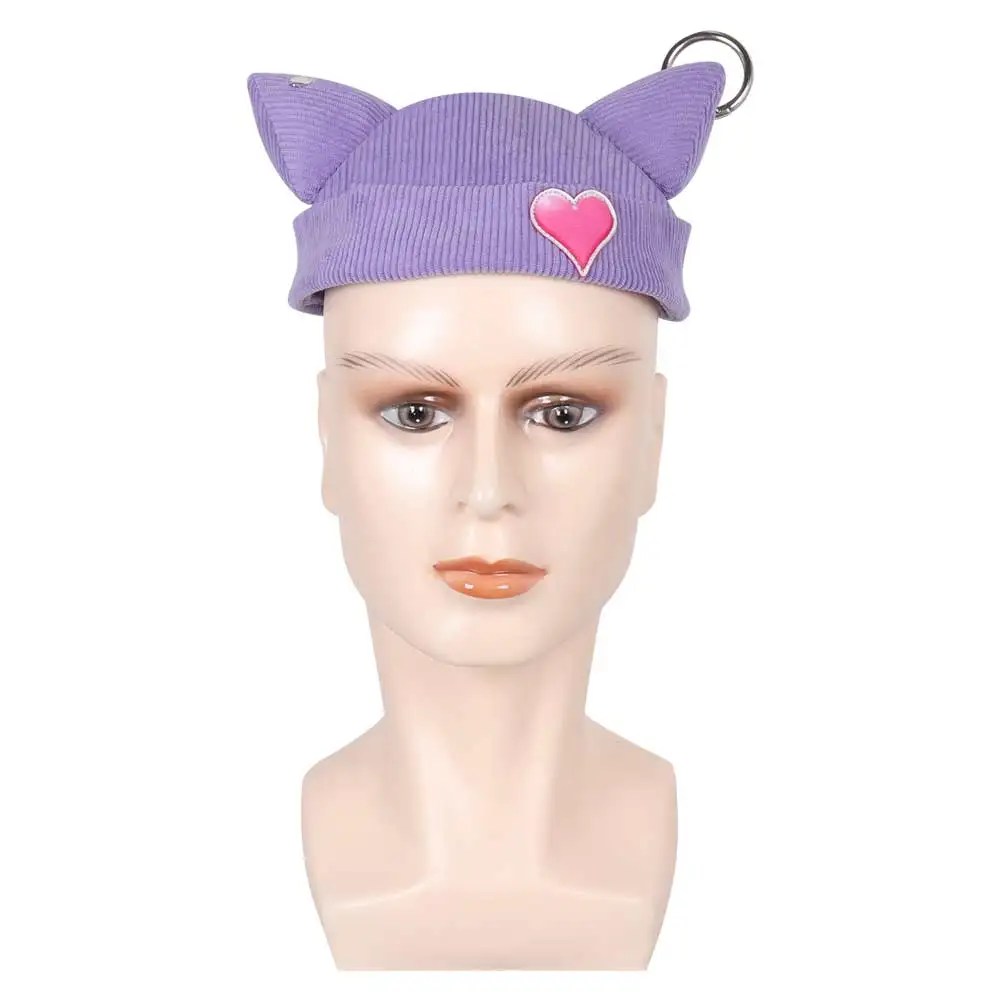 Heartsteel Sett Cosplay Beanie Purple Beanies Cap Hat Headgear Game LoL Disguise Headband Halloween Party Suit Props Accessory