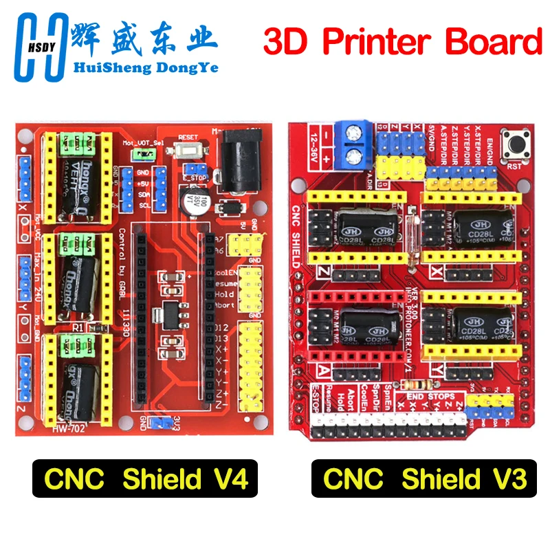 CNC Shield V3/CNC Shield V4 Engraving Machine / 3D Printer / A4988 Driver Expansion Board for arduino Diy Kit