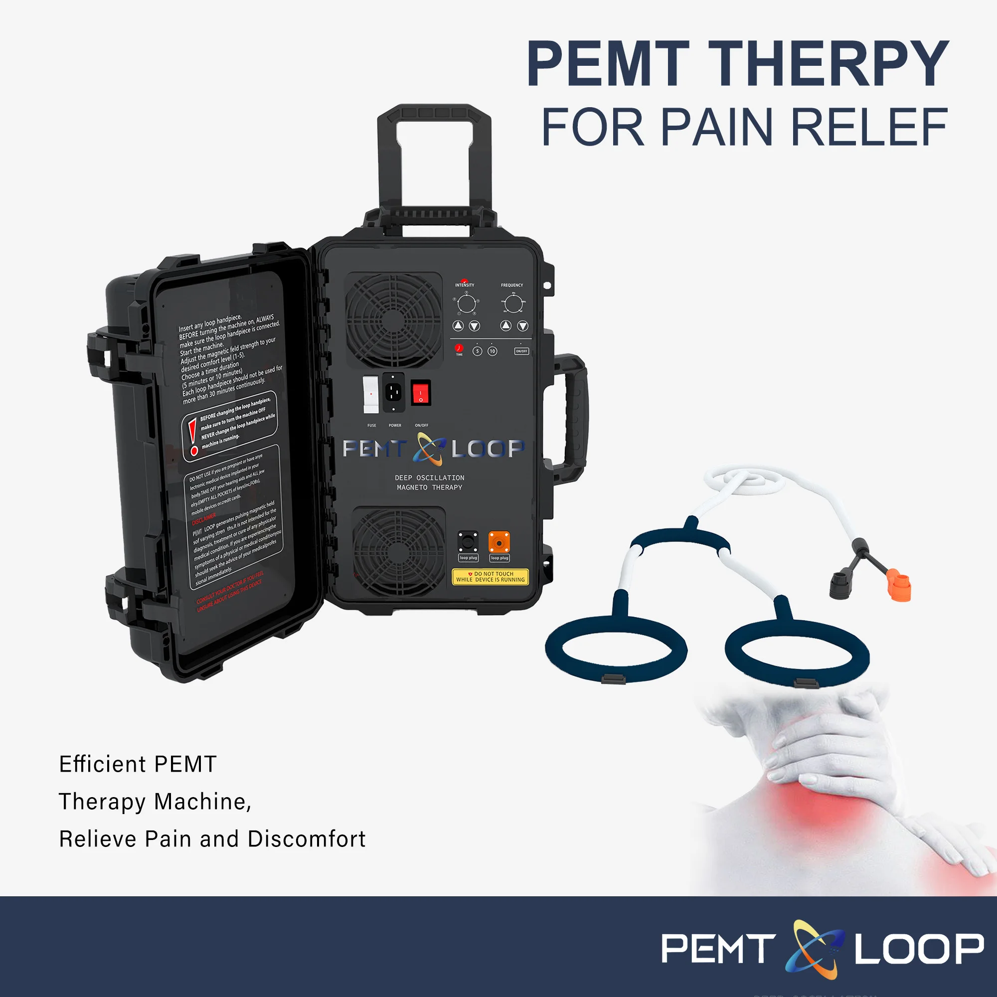 Multifunctional PEMT LOOP Pulsed Machien Electromagnetic Field Therapy Promote Neuronal Regeneration Health Care Device