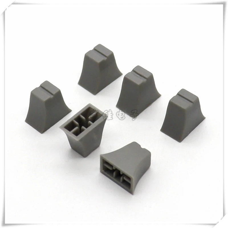 10PCS 12*7*10.5MM Gray Plastic Cap Mixer Fader Cap Straight Slide Potentiometer Switch Cap Sound Card Push Button