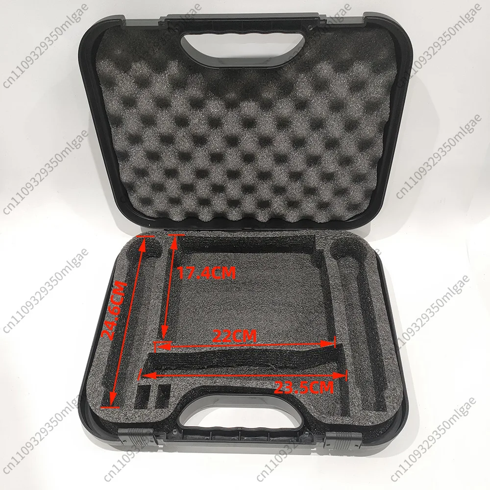 Large Black PP Plastic Hard Case Portable Storage Box Microphone Wireless Mic Sample Case Instrument Tool Model Carrying Box
