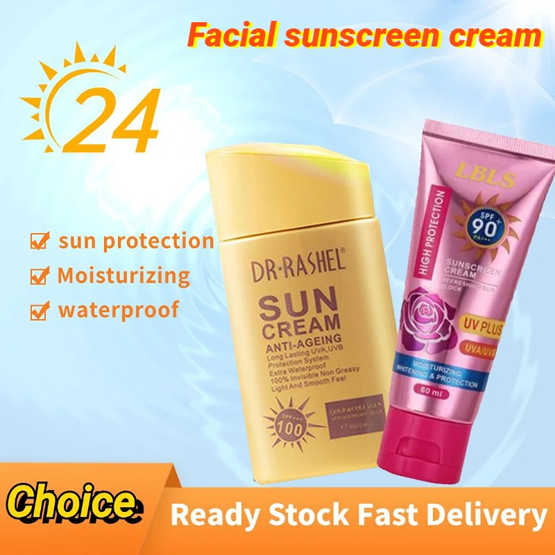 

SPF90+ Sunscreen Cream Protector Facial Sun Block Gel Isolation Lotion Cream Bleaching Creams Facial Moisturizer Summer Care