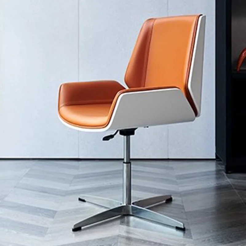 Modern Normal Office Chair Orange Girls Boys Salon Living Room Office Chairs Fancy Lazy High Cadeira De Escritorio Furniture