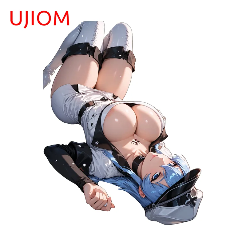 

UJIOM Esdeath Alluring Lying Posture Wall Sticker Eye Catching Customizable Murals Decal Suitable For Cupboard Vestibulec Decor