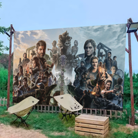 Hot Game The L-Last Of U-Us Flag Decoration Outdoor Picnic Party Home Camping Party Art Hanging Banner
