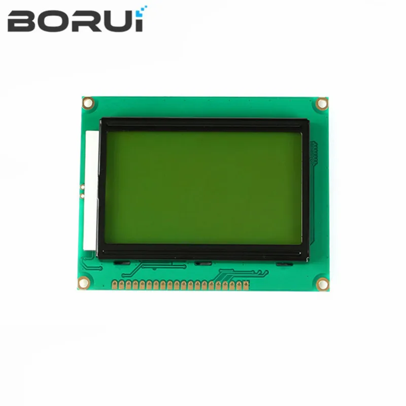 Módulo LCD de 128x64 puntos, pantalla azul de 5V, 12864 LCD con retroiluminación ST7920, puerto paralelo LCD12864 para arduino